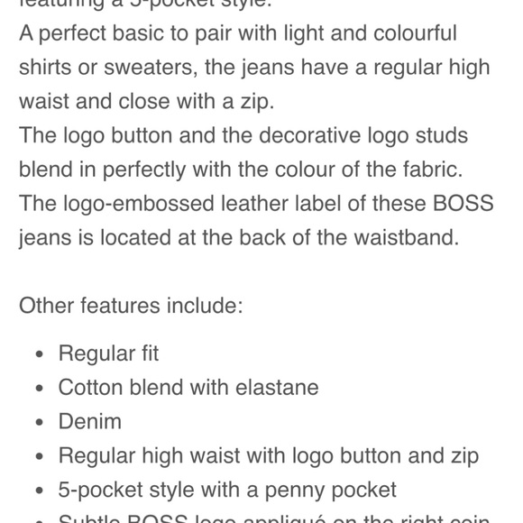 Hugo Boss Regular Fit men’s Maine Brown denim jean. 40/34. - Picture 5 of 7